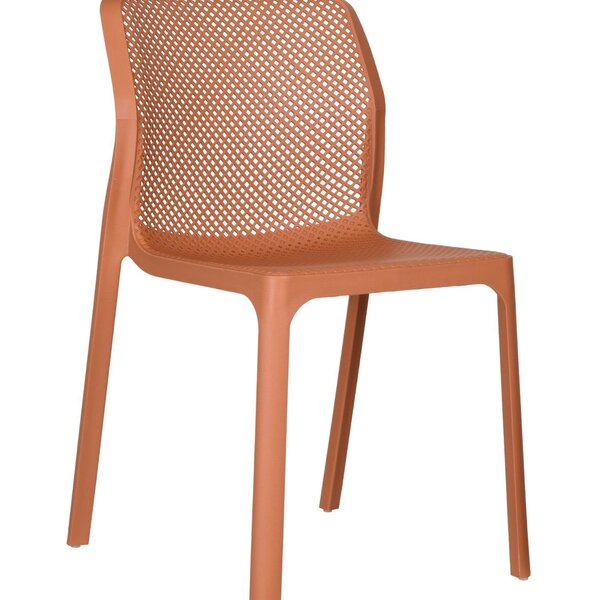 Cadeira Para Sala De Jantar Em Polipropileno Capri Terracota
