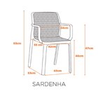 Cadeira Para Sala De Jantar Em Polipropileno Sardenha Verde A