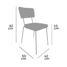 Cadeira Para Sala De Jantar Escritório Base H Em Aço Roma Rosa