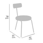 Cadeira Para Sala De Jantar Escritório Decorativa Estofada Ba