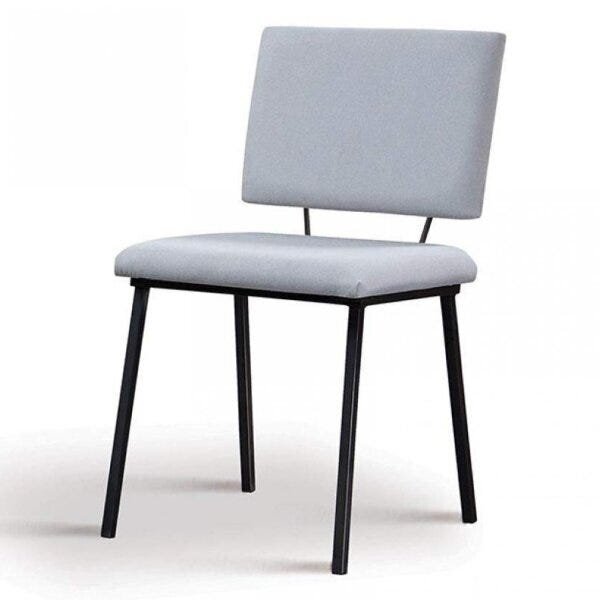 Cadeira Para Sala De Jantar Escritório Estofada Base Em Aço A
