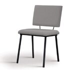 Cadeira Para Sala De Jantar Escritório Estofada Base Em Aço A