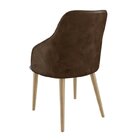 Cadeira Para Sala De Jantar Escritório Estofada Madeira Maciç