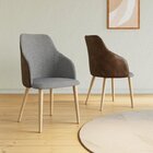 Cadeira Para Sala De Jantar Escritório Estofada Madeira Maciç