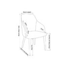 Cadeira Para Sala De Jantar Escritório Estofada Madeira Maciç