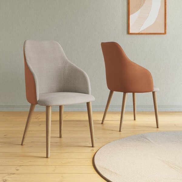 Cadeira Para Sala De Jantar Escritório Estofada Madeira Maciç