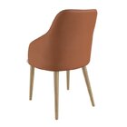 Cadeira Para Sala De Jantar Escritório Estofada Madeira Maciç