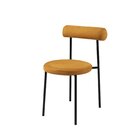 Cadeira Para Sala De Jantar Escritório Redonda Estofada Base