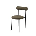 Cadeira Para Sala De Jantar Escritório Redonda Estofada Base