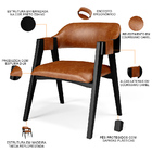 Cadeira Para Sala De Jantar Estar Living Estofada Suran L02 P