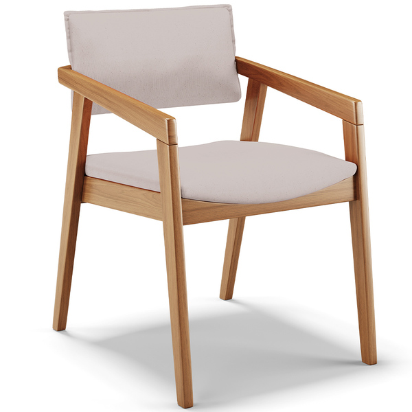 Cadeira Para Sala De Jantar Estar Living Giorgia L02 Linho Be