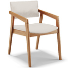 Cadeira Para Sala De Jantar Estar Living Giorgia L02 Linho Cr