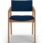 Cadeira Para Sala De Jantar Estar Living Giorgia L02 Suede Az