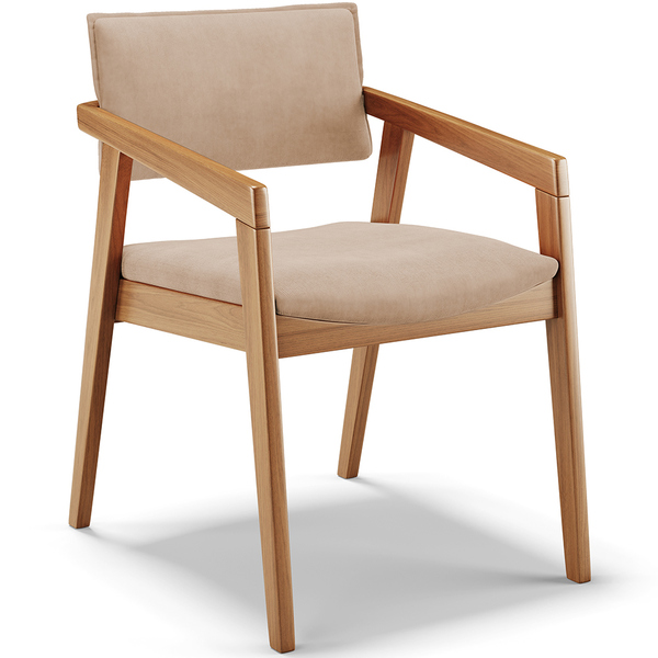 Cadeira Para Sala De Jantar Estar Living Giorgia L02 Suede Be