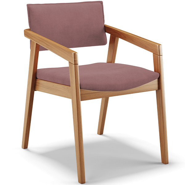 Cadeira Para Sala De Jantar Estar Living Giorgia L02 Suede Ro