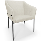 Cadeira Para Sala De Jantar Estar Living Olívia L02 Linho Cha