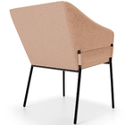 Cadeira Para Sala De Jantar Estar Living Olívia L02 Linho Ros