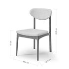 Cadeira Para Sala De Jantar Estofada Carina Champagne