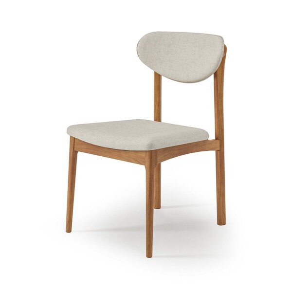 Cadeira Para Sala De Jantar Estofada Carina Champagne