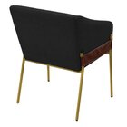 Cadeira Para Sala De Jantar Flavia Bouclê Grafite/dourado