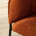 Cadeira Para Sala De Jantar Joy Estofada Com Base De Aço Terr