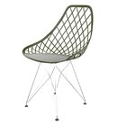 Cadeira Para Sala De Jantar Kayla Eiffel Verde Militar