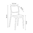 Cadeira Para Sala De Jantar Lia Branco/caramelo