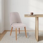 Cadeira Para Sala De Jantar Madeira Maciça Estofada Malta Yes