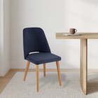 Cadeira Para Sala De Jantar Madeira Maciça Estofada Malta Yes