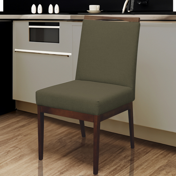 Cadeira Para Sala De Jantar Madeira Maciça Linho Carol Herrer