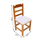 Cadeira Para Sala De Jantar Madeira Paulista Com Assento Esto