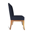 Cadeira Para Sala De Jantar Paris Suede Azul Marinho - D'clas
