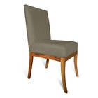 Cadeira Para Sala De Jantar Paris Suede Marrom Rato - D'class