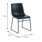 Cadeira Para Sala De Jantar Sem Braço Verner Preto