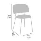 Cadeira Para Sala De Jantar Shell Cinza/preto