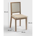 Cadeira Para Sala De Jantar Sila  Mel/bege