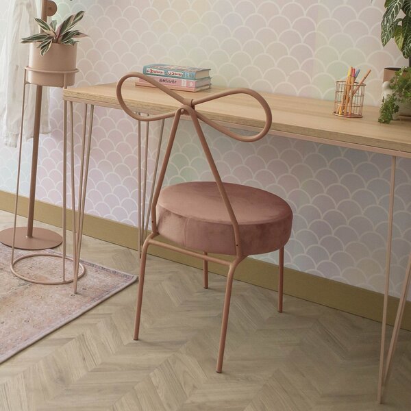 Cadeira Para Sala De Jantar Veludo  Terracota