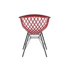 Cadeira Para Sala De Jantar Web Steel Vermelho Falu