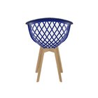 Cadeira Para Sala De Jantar Web Wood Azul Bic