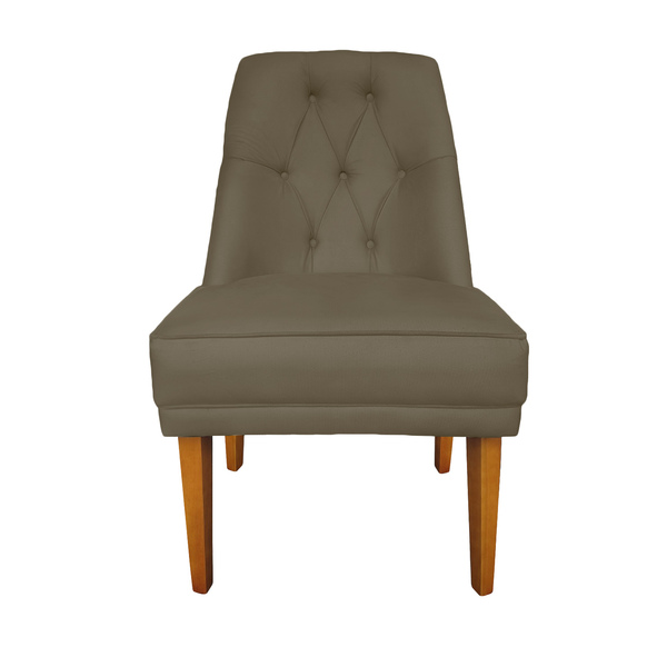 Cadeira Paris Suede Capuccino Com Tachas - Dominic Decor