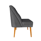 Cadeira Paris Suede Grafite Com Tachas - Dominic Decor