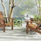 Cadeira Pavão De Descanso Em Madeira Maciça Varanda