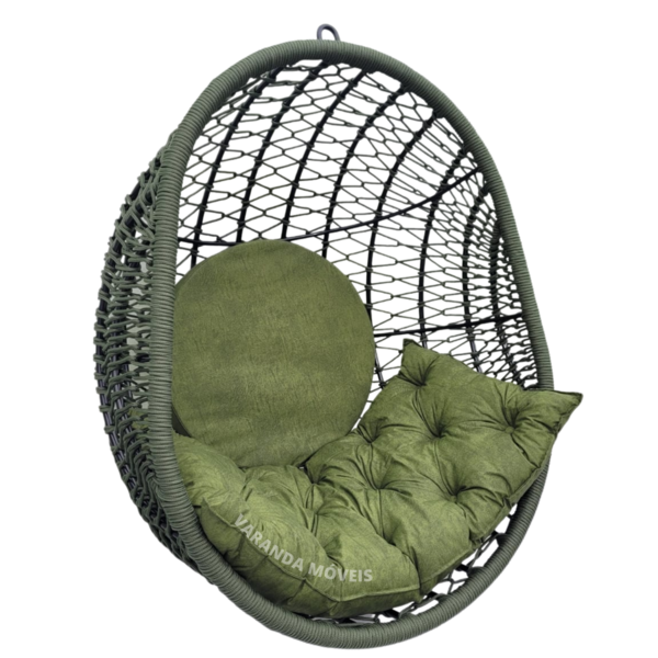 Cadeira Pendurada De Área Externa Corda Náutica Balanço