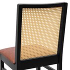 Cadeira Pérola Madeira Maciça Com Telinha - Preto Assento Est