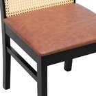 Cadeira Pérola Madeira Maciça Com Telinha - Preto Assento Est