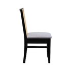Cadeira Pérola Madeira Maciça Com Telinha - Preto Assento Est
