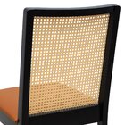 Cadeira Pérola Madeira Maciça Com Telinha - Preto Assento Est