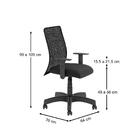 Cadeira Persa Giratória Diretor Preta