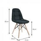 Cadeira Pés Em Madeira 1114  Marrom