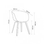 Cadeira Pés Em Madeira Cássia   Nude